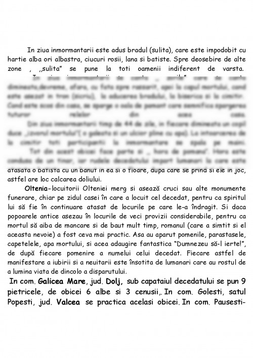 Referat: Ritualuri funerare la români (#270358)