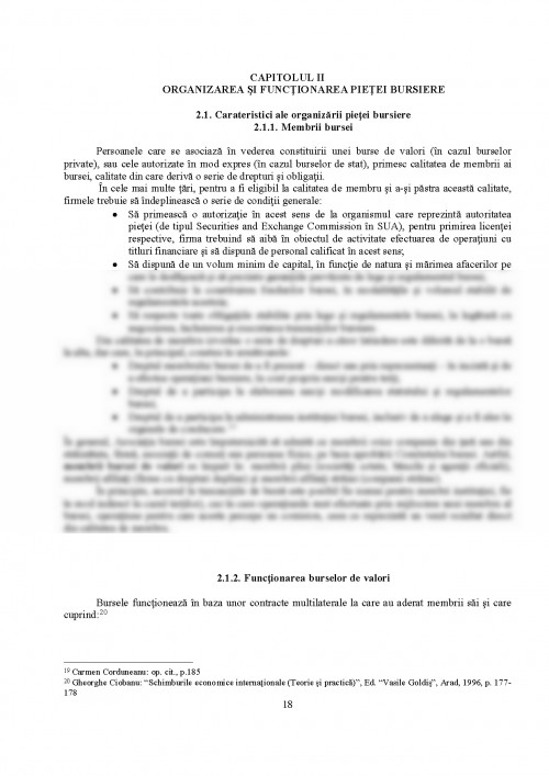 Image showcasing Licența: Aspecte ale sistemului de tranzacționare din cadrul unei burse ...
