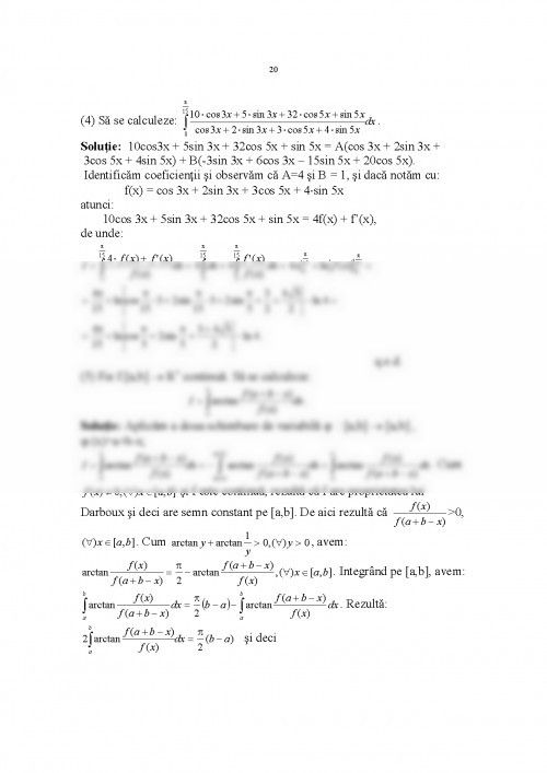 Licența Aspecte Matematice Privind Calculul Integralelor în Formă