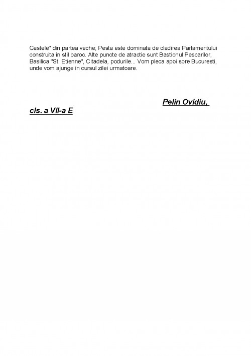 Referat: Vacanță la Roma (#328439)
