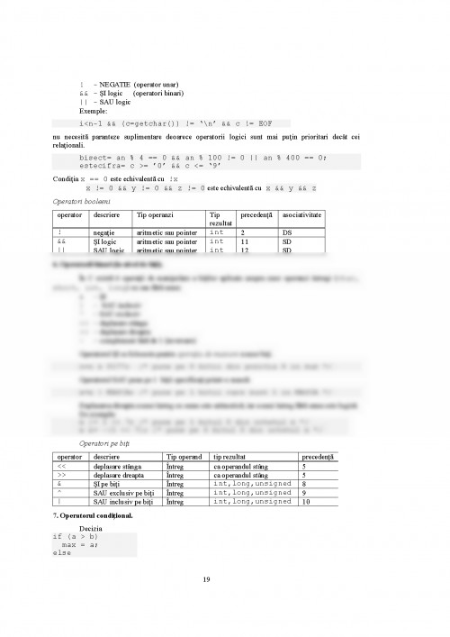 Curs: Tipuri, variabile, operatori și expresii în C și C++ (#347391)