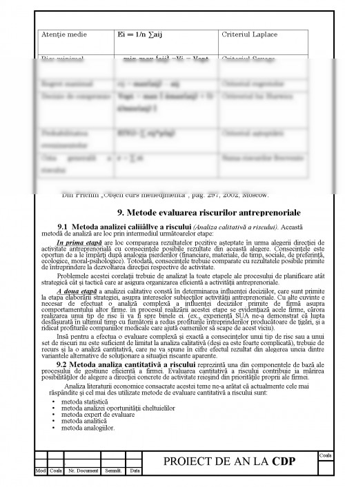 Transfer Area Riscului Referat: Managementul Riscului (#360838)
