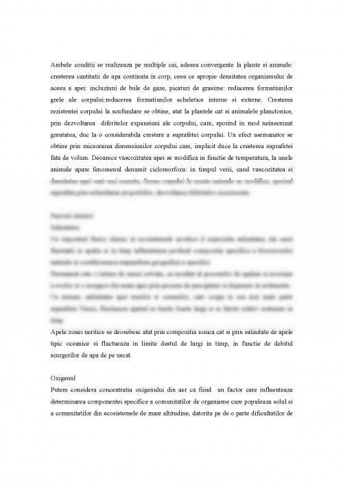 Referat: Biotopul - definiții, tipuri majore, interacțiuni cu ...