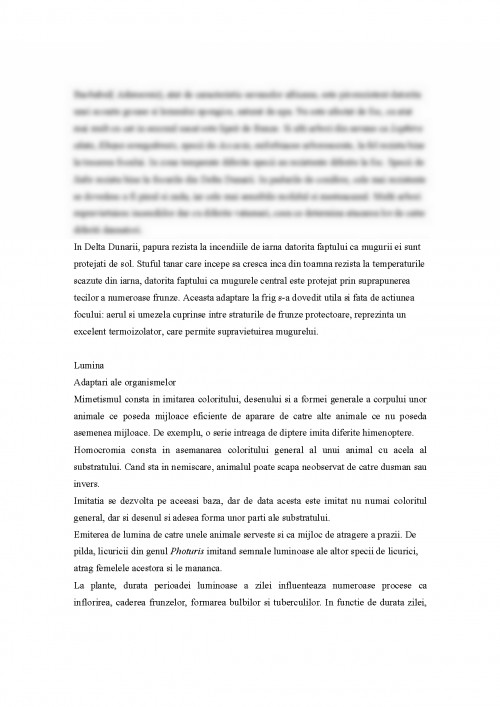 Referat: Biotopul - definiții, tipuri majore, interacțiuni cu ...