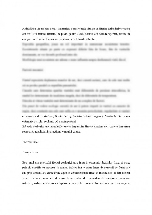 Referat: Biotopul - definiții, tipuri majore, interacțiuni cu ...