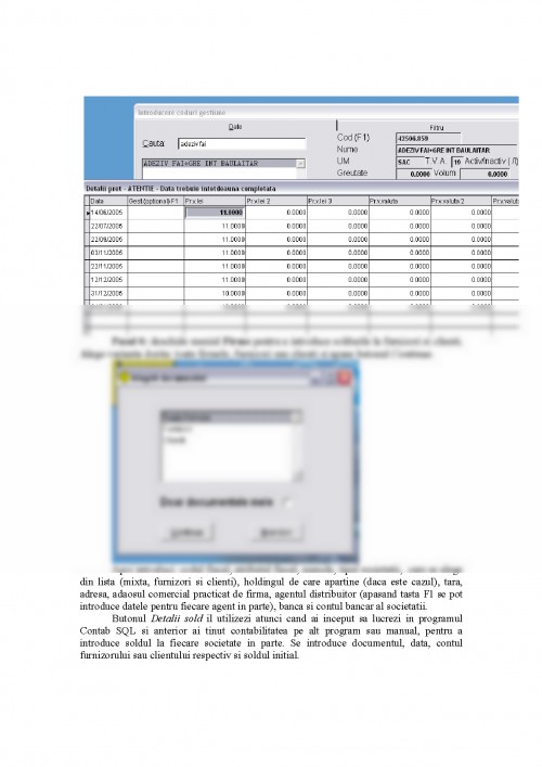 Referat: Utilizarea Programului de Contabilitate ContabSQL (#367819)