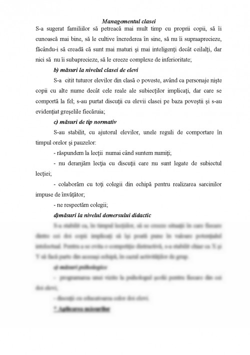 Referat: Gestionarea situațiilor de criză în clasa de elevi ...
