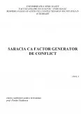 Imagine document Sărăcia ca Factor Generator de Conflict