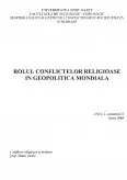 Imagine document Rolul Conflictelor Religioase în Geopolitica Mondială