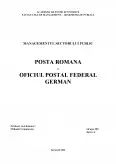 Imagine document Poșta Română și oficiul poștal German
