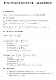 Imagine document Polinoame și ecuații algebrice