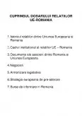 Imagine document Dosarul relațiilor UE-Romania