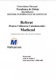 Imagine document Utilizarea calculatorului - Mathcad
