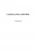 Imagine document Castellano o espanol