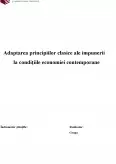 Imagine document Adaptarea principiilor clasice ale impunerii la condițiile economiei contemporane