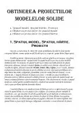 Imagine document Obținerea proiecțiilor modelelor solide