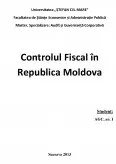 Imagine document Controlul Fiscal în Republica Moldova