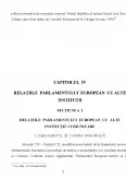 Imagine document Aspecte privind relațiile parlamentului european cu alte instituții comunitare
