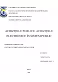 Imagine document Achizițiile publice - achizițiile electronice în sistem public