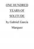 Imagine document One hundred years of solitude by Gabriel Garcia Marquez