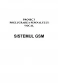 Imagine document Proiect Prelucrarea Semnalului Vocal - Sistemul GSM