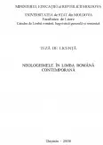 Imagine document Neologismele în Limba Română Contemporană
