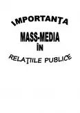 Imagine document Importanța mass-media în relațiile publice