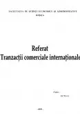 Imagine document Tranzacții Comerciale Internaționale