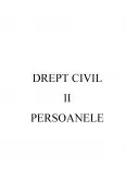Imagine document Drept Civil II - persoanele