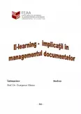 Imagine document E-learning - Implicații în Managementul Documentelor