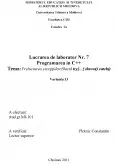 Imagine document Programarea în C++