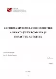 Imagine document Sistemul de Ocrotire a Sănătății în România