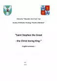 Imagine document Saint Stephen The Great - The Christ Loving King