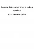Imagine document Raportul dintre Natură și Har în Teologia Ortodoxă și cea Romano-catolică