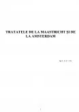 Imagine document Tratatele de la Maastricht și Amsterdam