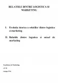 Imagine document Relațiile dintre logistică și marketing