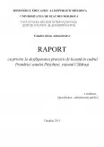 Imagine document Raport cu privire la desfășurarea practicii de licență în cadrul Primăriei satului Parjolteni