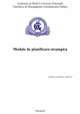 Imagine document Modele de planificare strategică