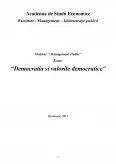 Imagine document Democrația și valorile democratice