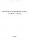 Imagine document Resurse umane și dezvoltare economică în China și Japonia