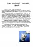 Imagine document Analiza Merceologica a Laptelui de Consum