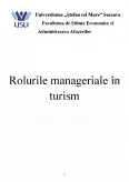 Imagine document Rolurile Manageriale în Turism