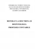 Imagine document Doctrina și Deontologia Profesiei Contabile