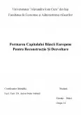 Imagine document Formarea Capitalului Băncii Europene pentru Reconstrucție și Dezvoltare