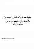 Imagine document Management Public - Sectorul Public din România - Prezent și Perspective de Dezvoltare