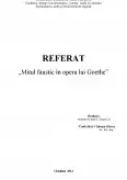 Imagine document Mitul Faustic în Opera lui Goethe