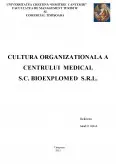 Imagine document Structura organizațională a centrului medical