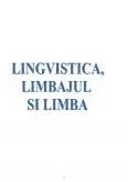 Imagine document Lingvistica, Limbajul și Limba