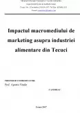 Imagine document Impactul macromediului de marketing asupra industriei alimentare din Tecuci