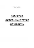 Imagine document Calculul determinantului de ordin N